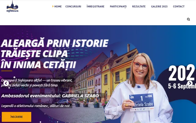 Sighișoara 10K futóverseny weboldal