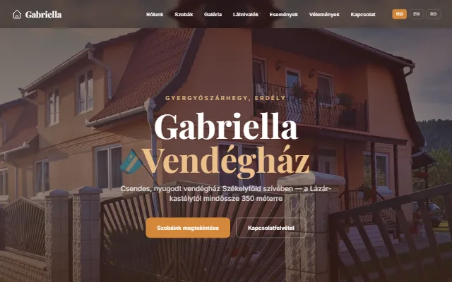 Szállás Gyergyóban vendégház weboldal